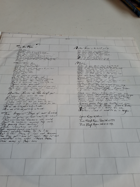 Pink Floyd The Wall, udgivet 1979, 2 LP