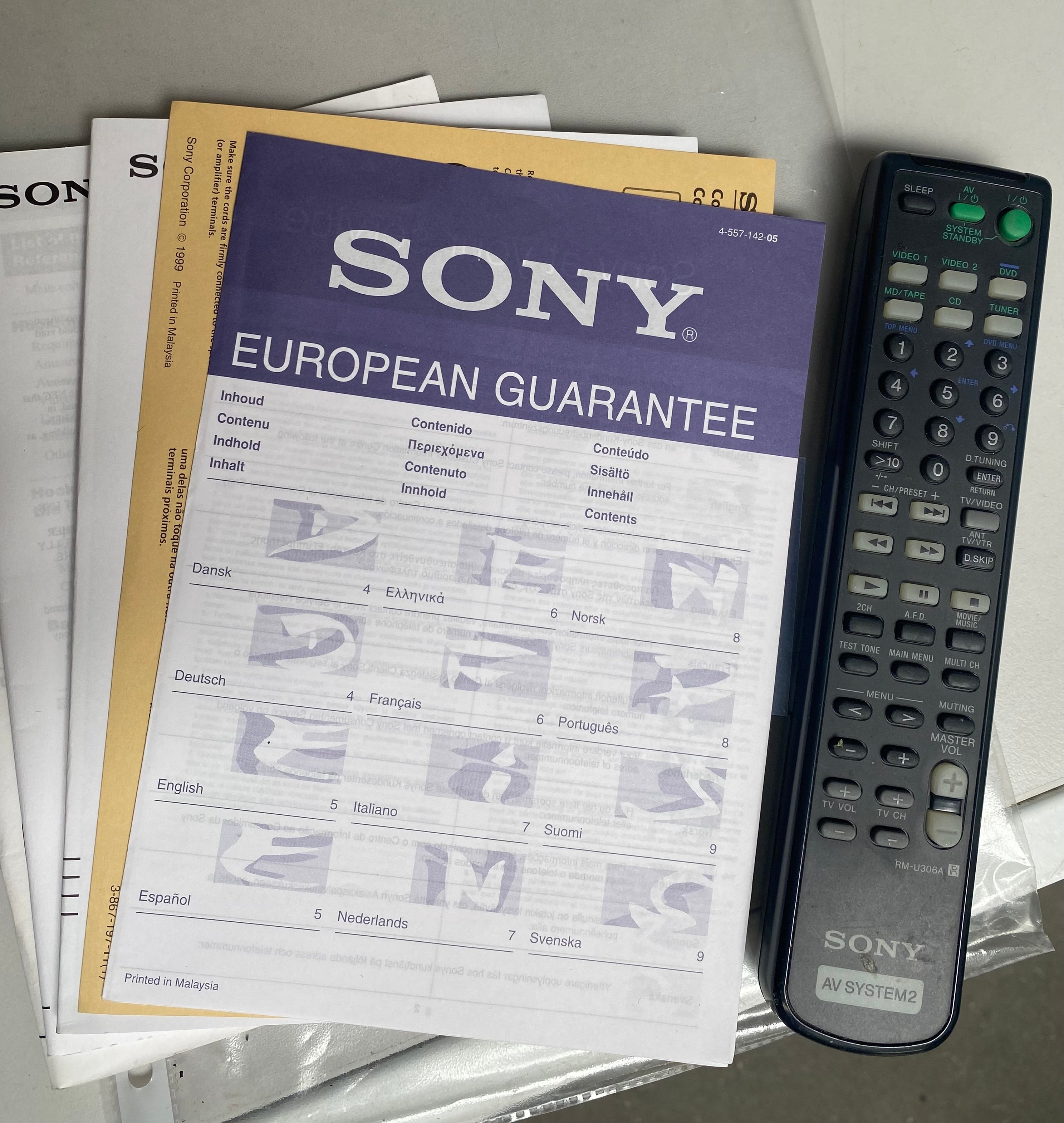 Sony receiver stereoanlæg