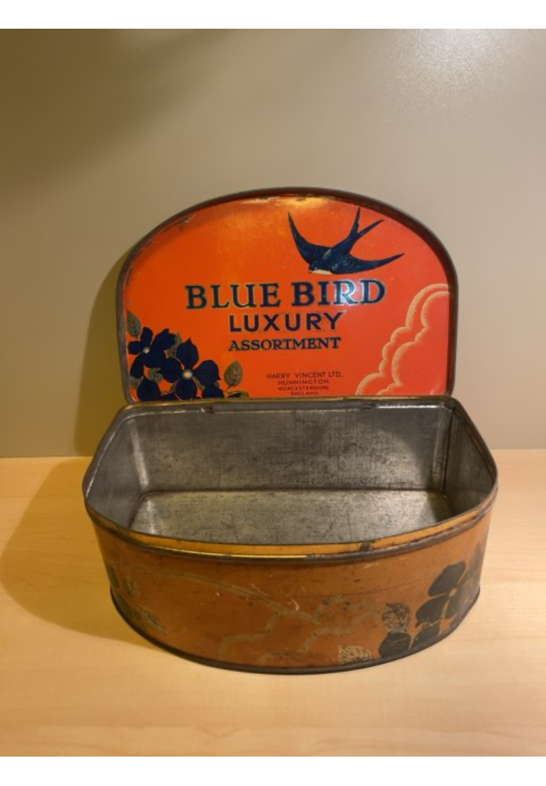 Vintage Blue Bird Toffee dåse
