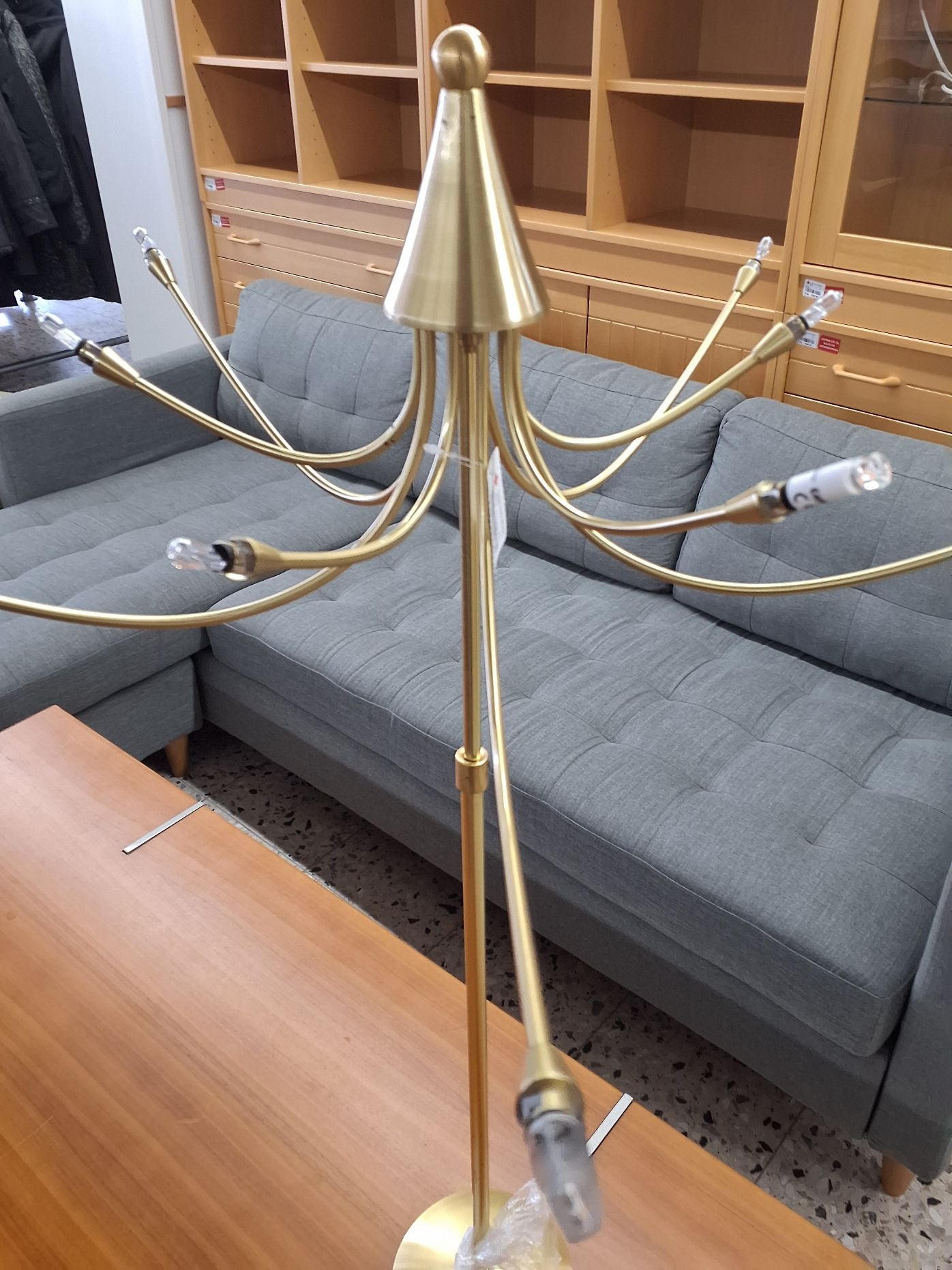 Lampe med 10 arme