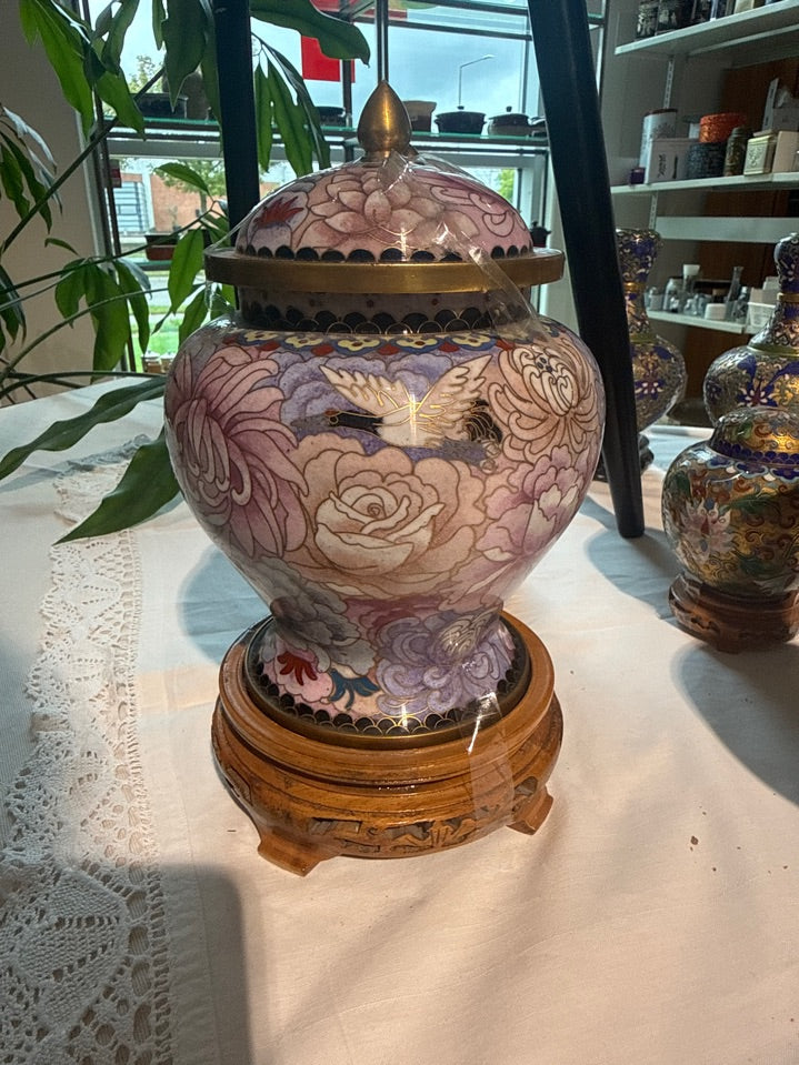 kinesisk cloisonné Lilla/lyserød