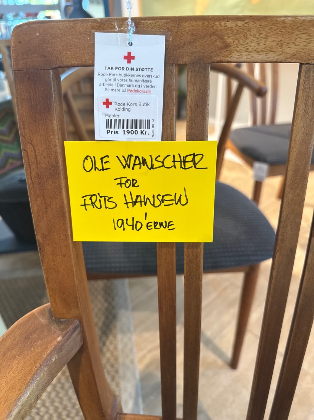 Designer stol af "Ole Wanscer"