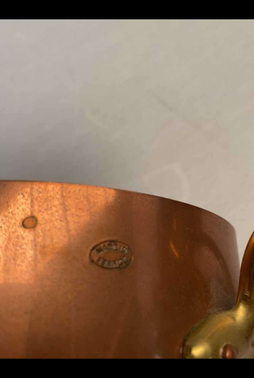 Kobber kasserolle uden låg