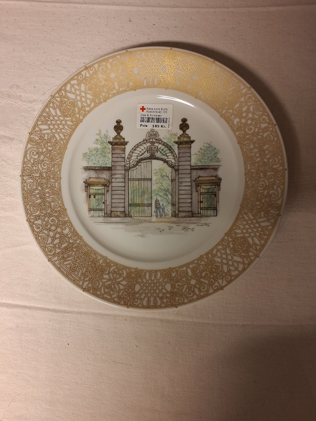 Royal Copenhagen Hvid porcelæns tallerken - pris pr tallerken