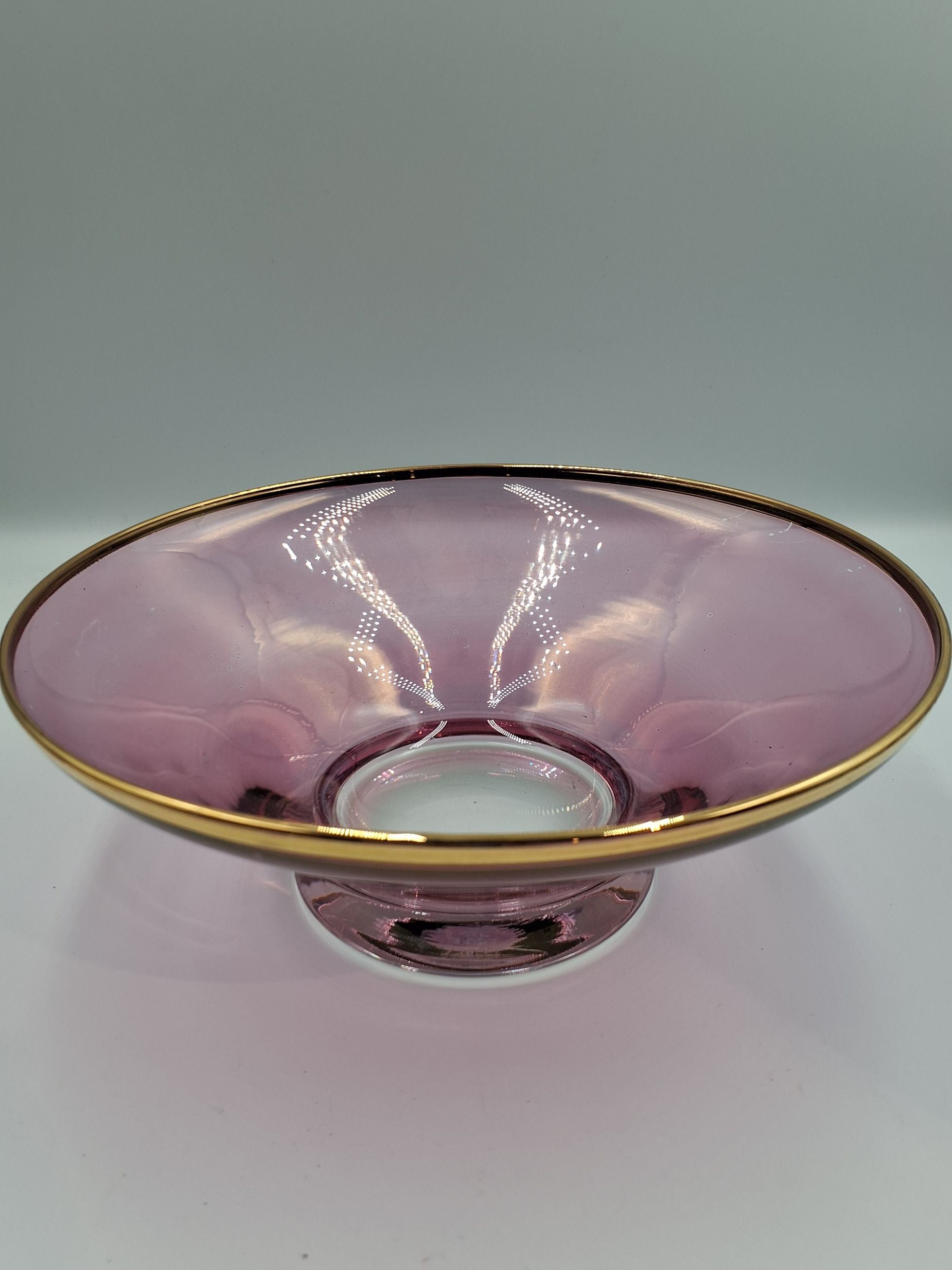 Rosa glasskål