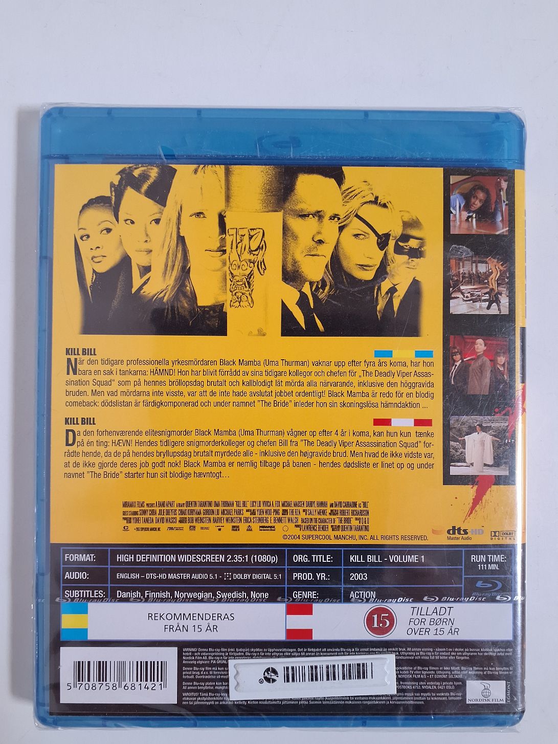Blu-ray: Kill Bill 1