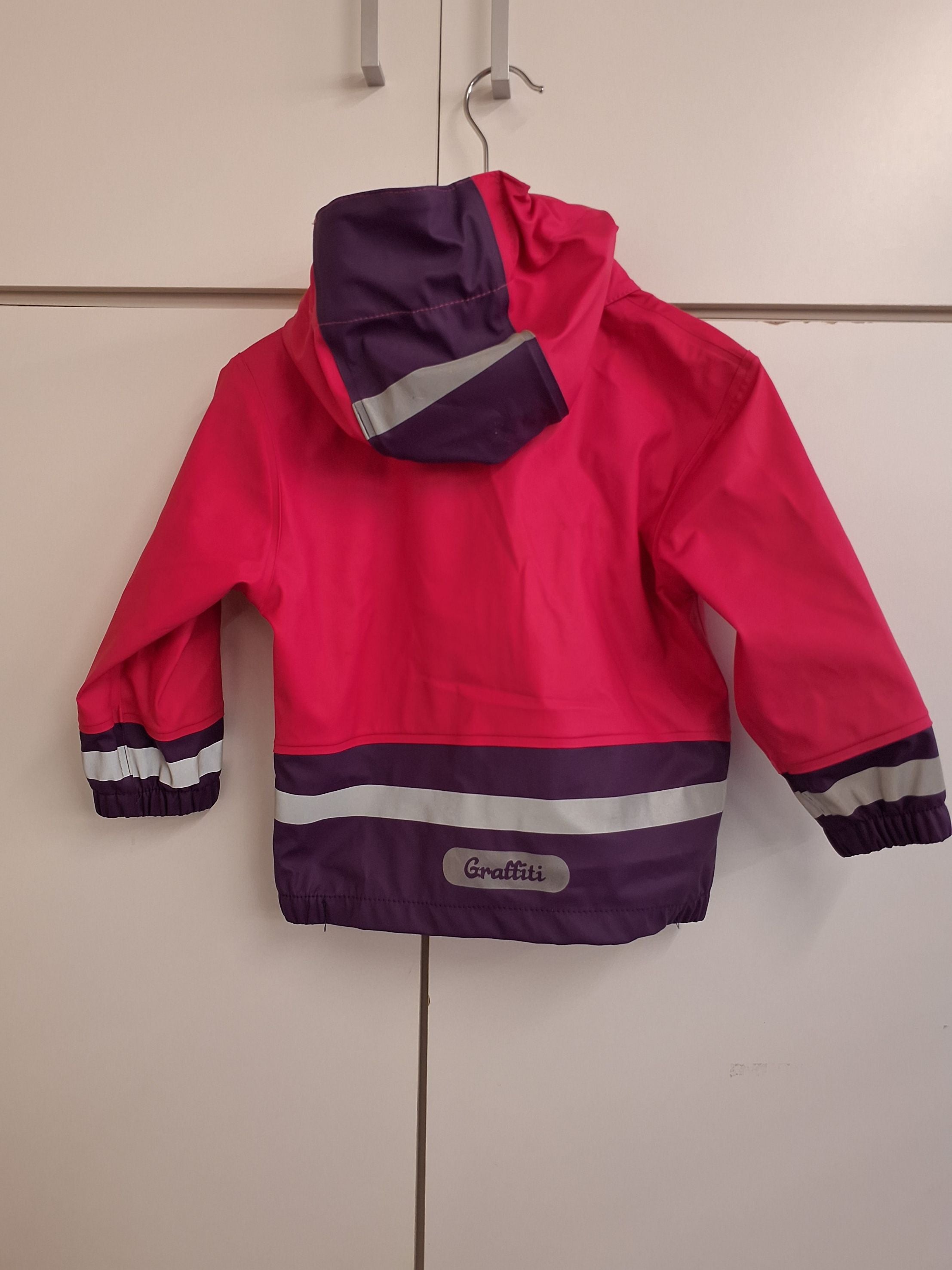 Pink regnsæt str 2/92-98