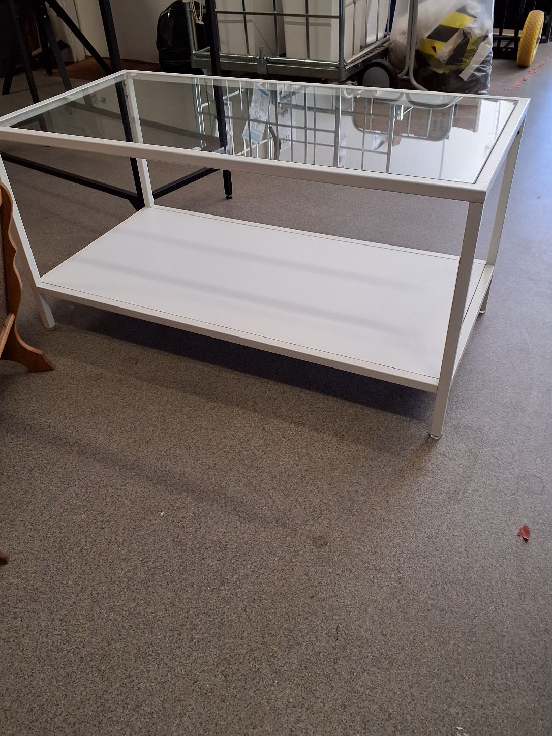 Hvidt glasbord