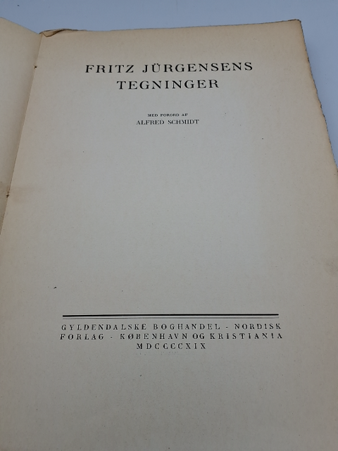 Bog: Fritz Jürgensens Tegninger