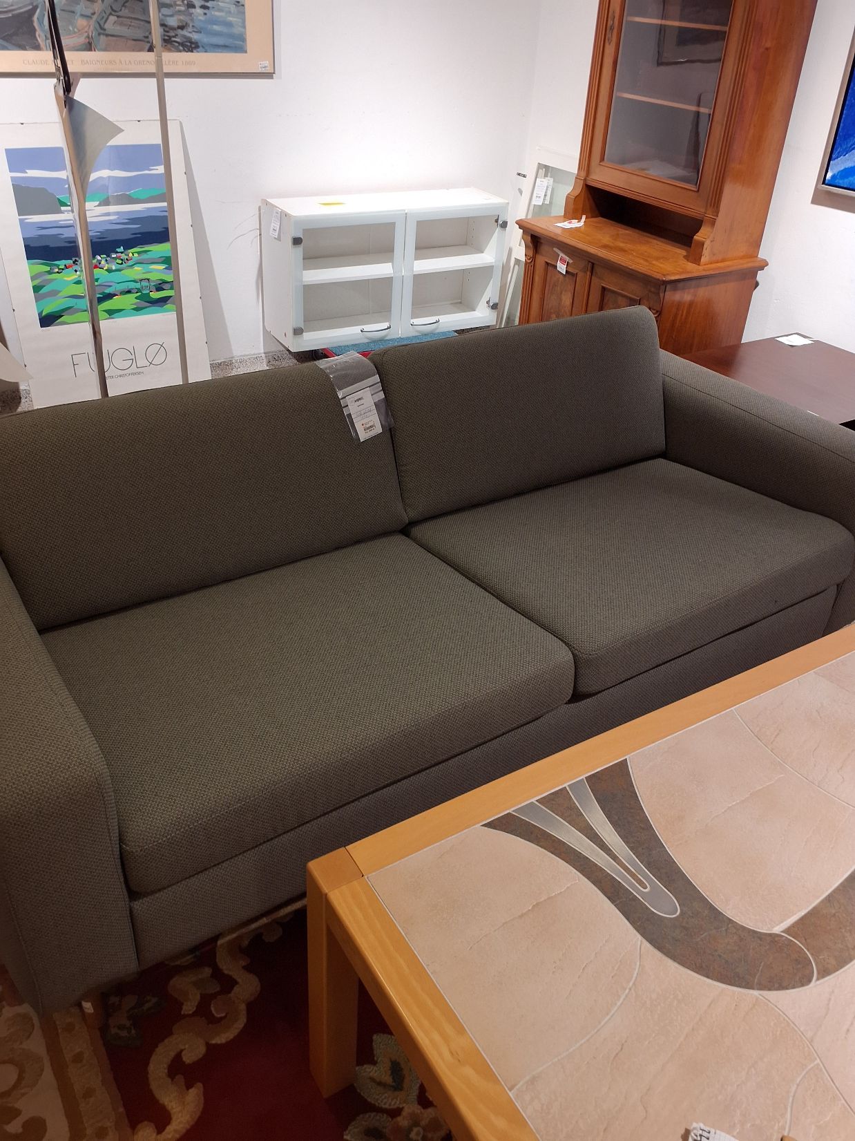 (3887)Sofa Grøn