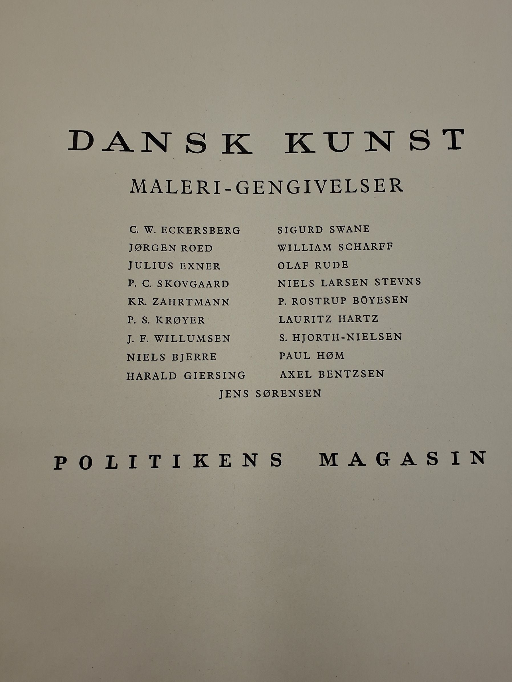 Kunsttryk Maleri-gengivelse 1943