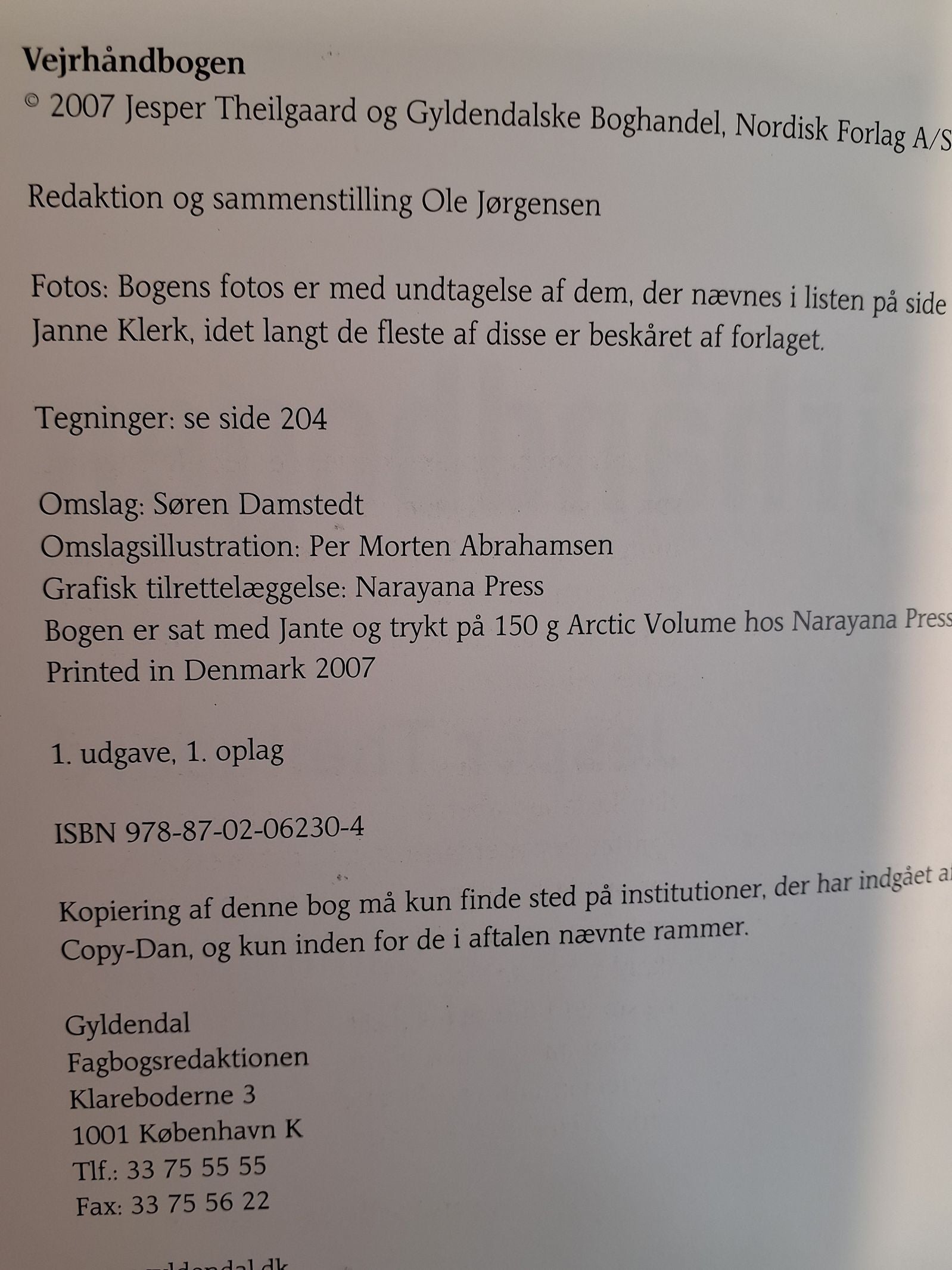 Vejrhåndbogen Jesper Theilgaard