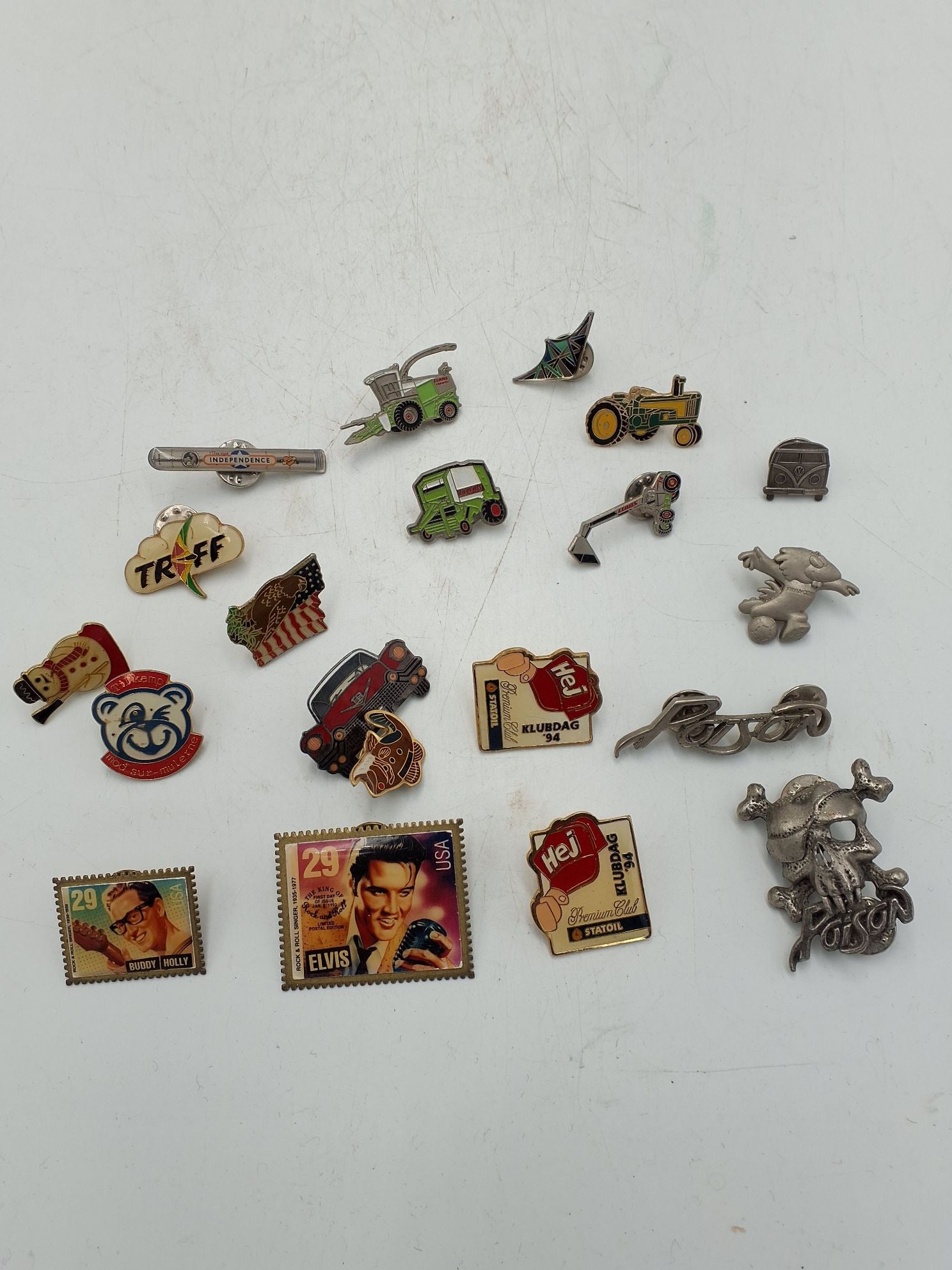 Samlling af pins