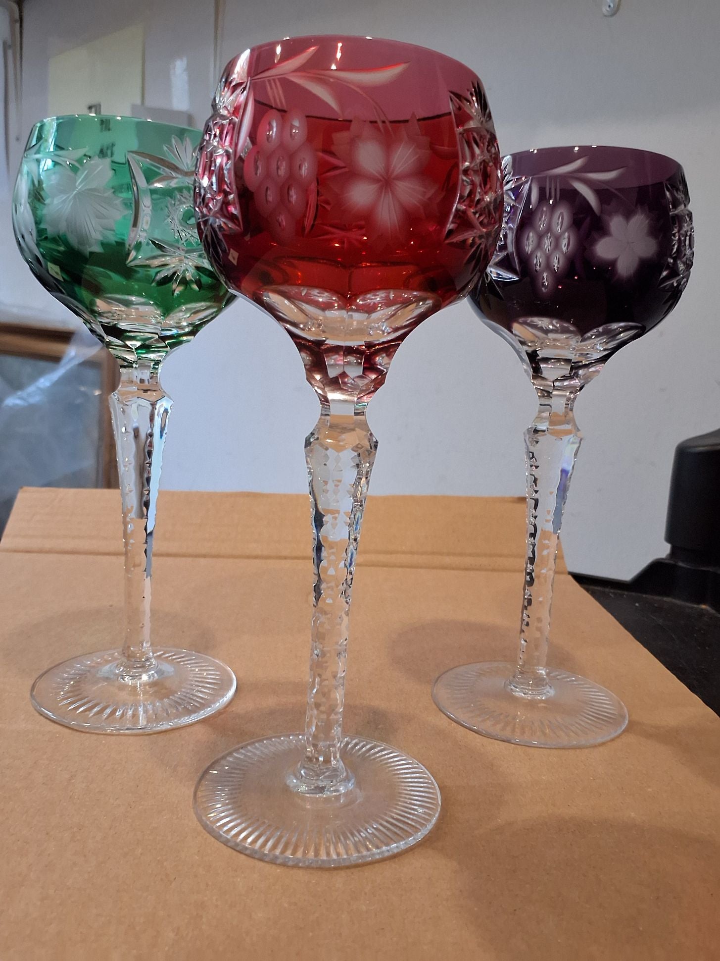 3 Bøhmiske glas