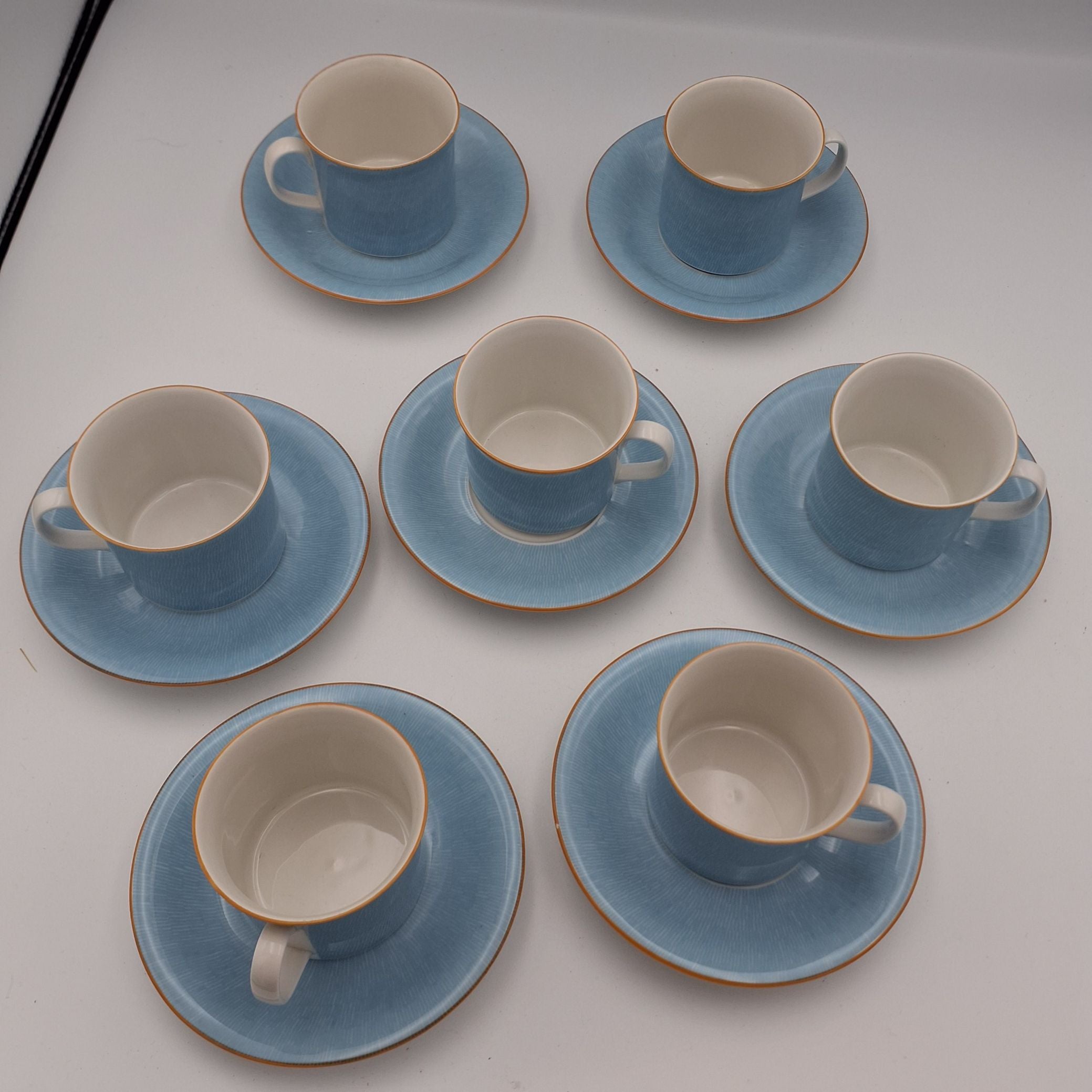Blå kaffesæt primeur