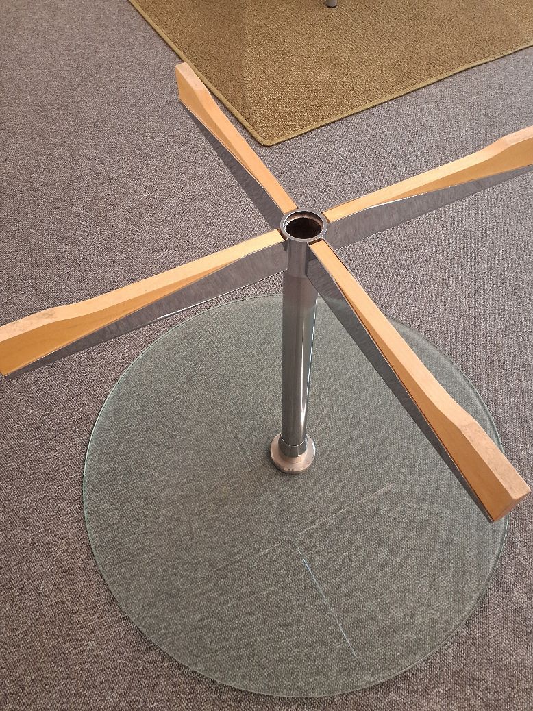 Lounge-sofabord med glasplade - 7072