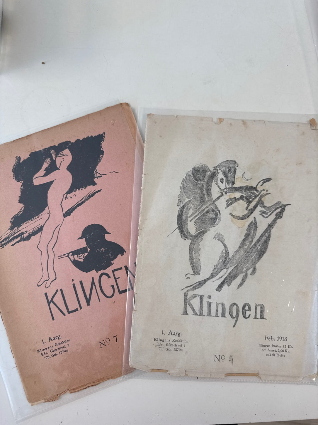 Blad samling 10 stk. "Klingen"