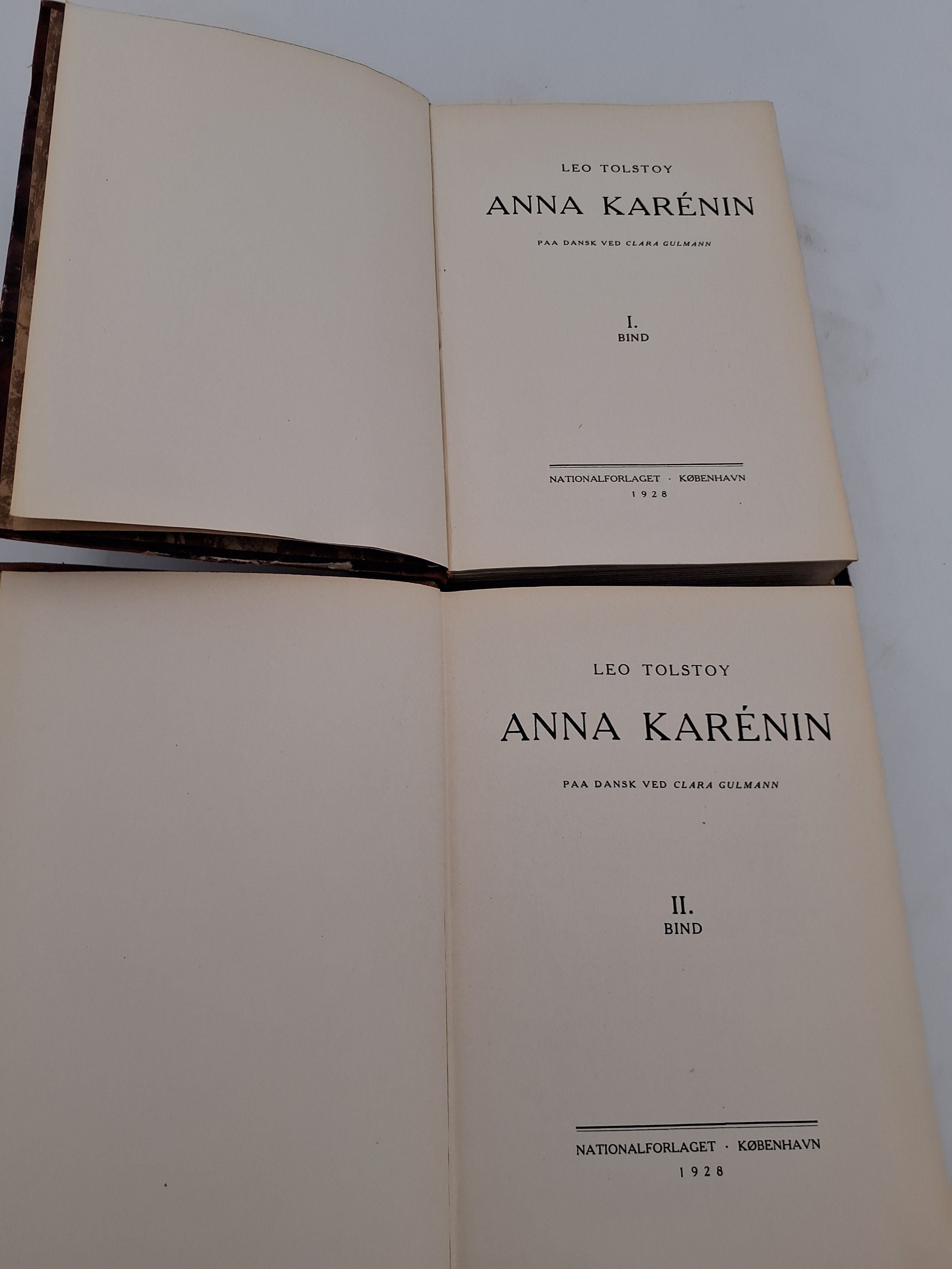 ANNA KARENIN 1 og 2 af Leo Tolstoy