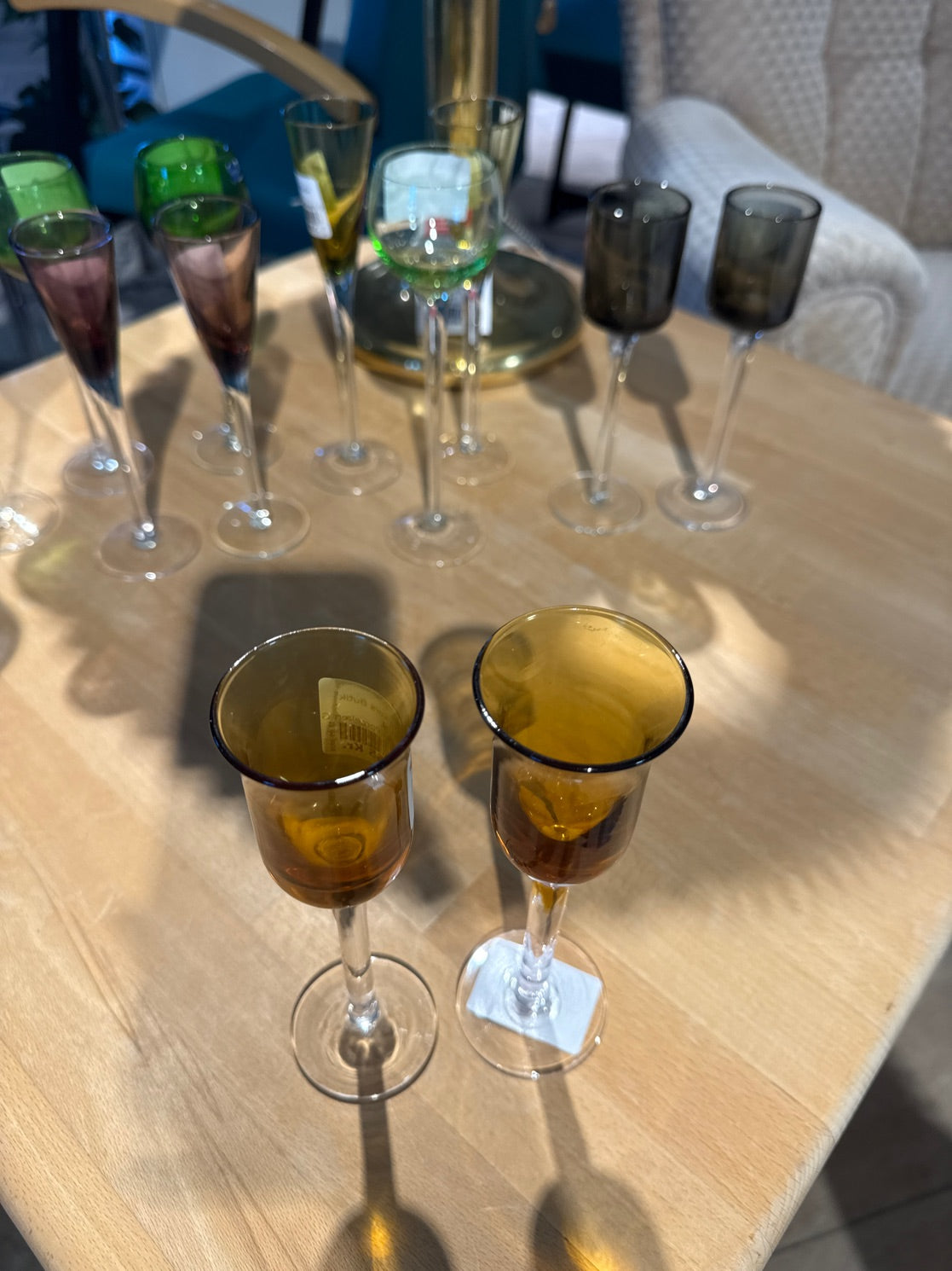 Snapseglas orange "Lyngaard"