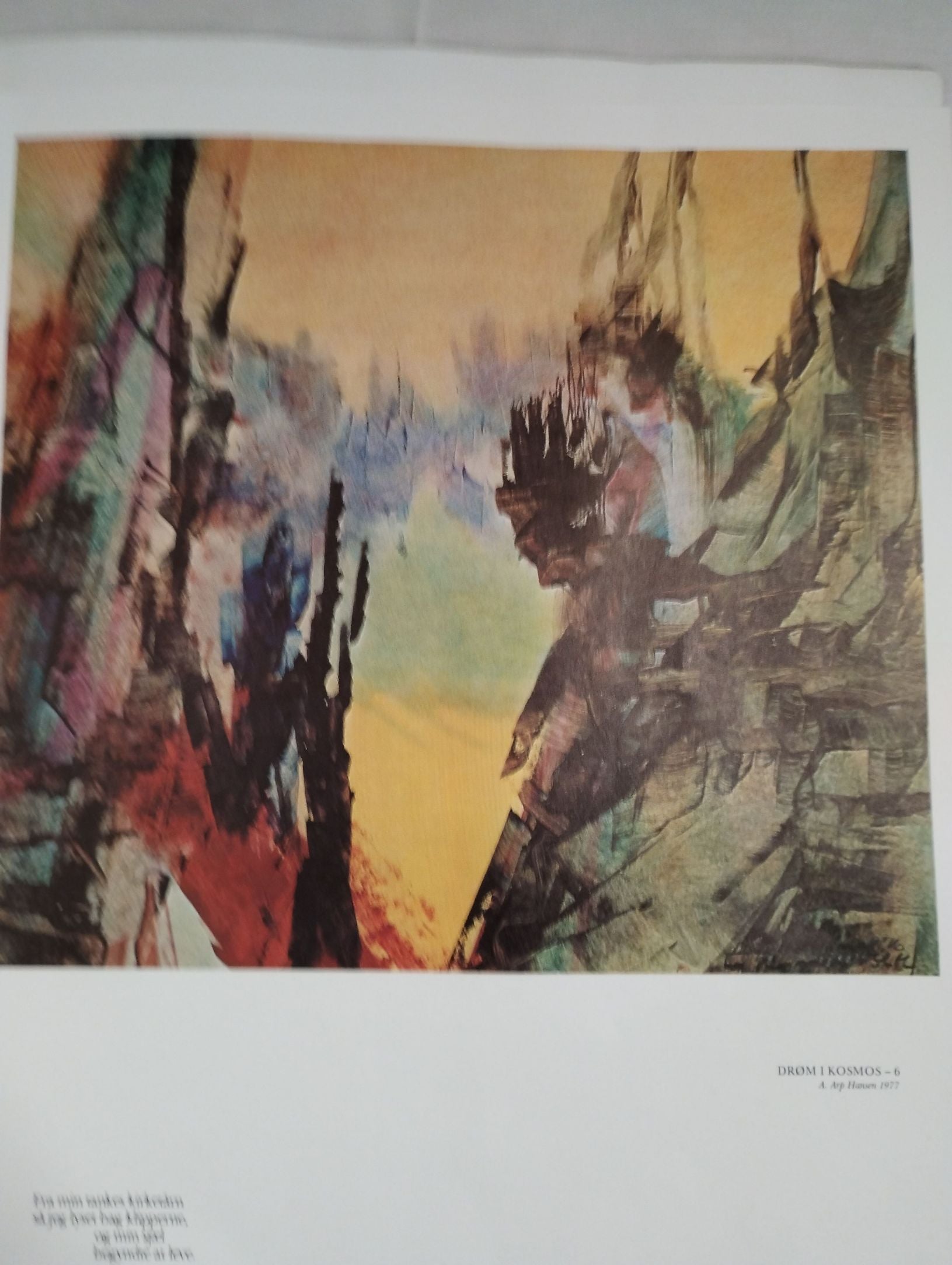 Kunstmappe med 6 stk. tryk af A. Arp Hansen