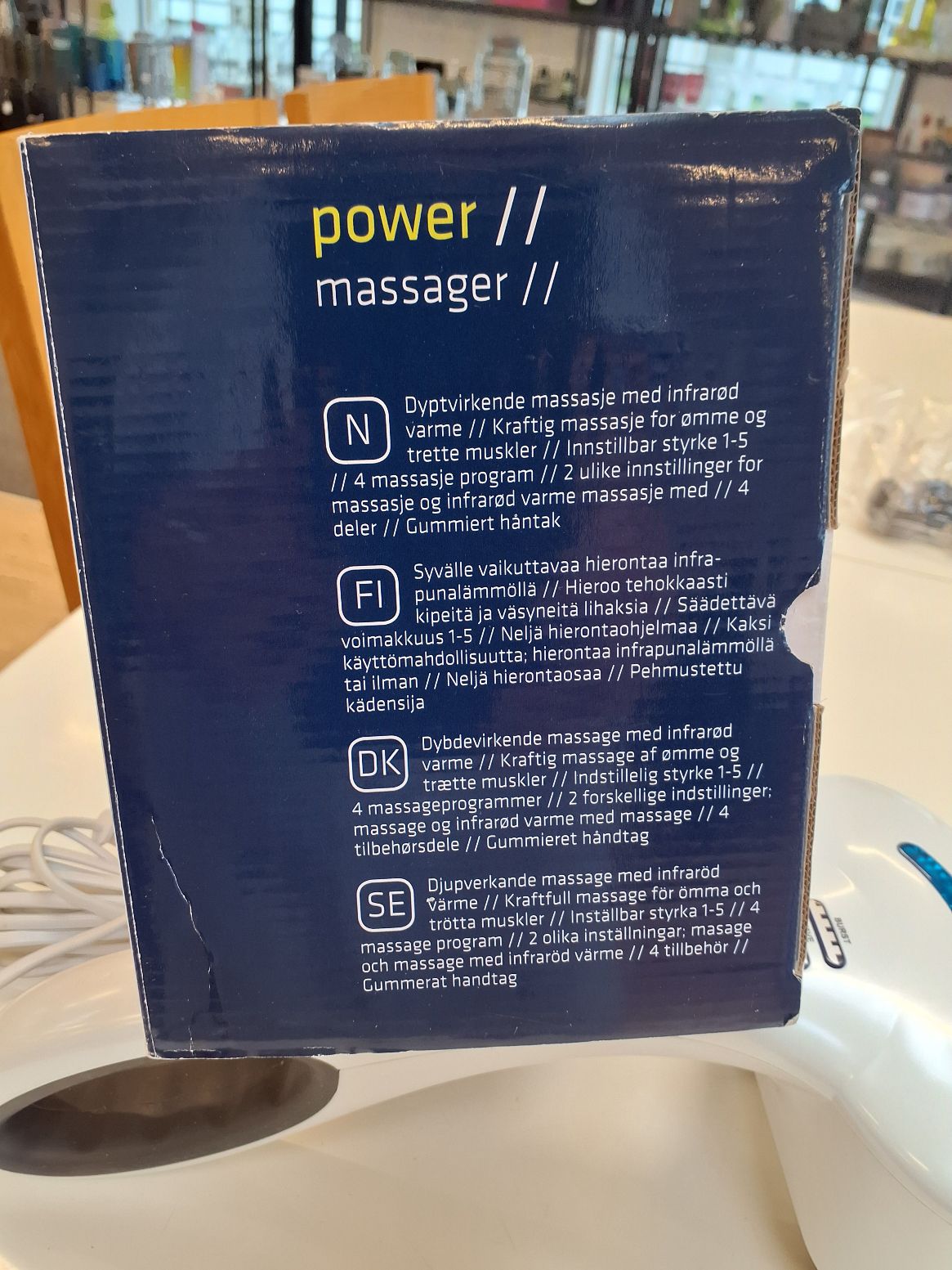 Dybdevirkende massageapparat