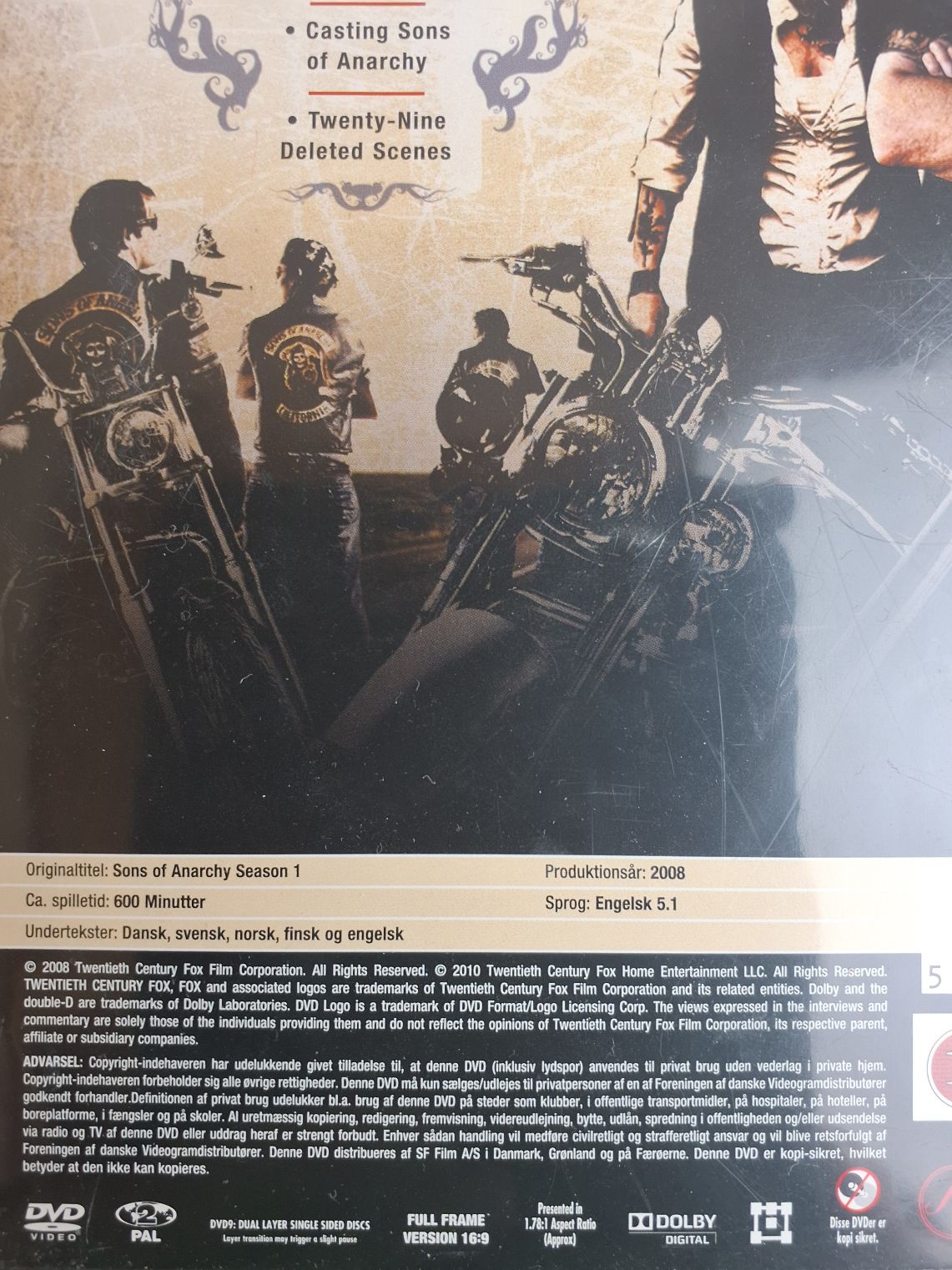 Dvd: Sons of Anarchy komplet