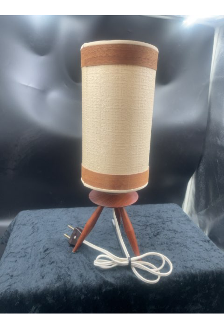 Teak Bordlampe