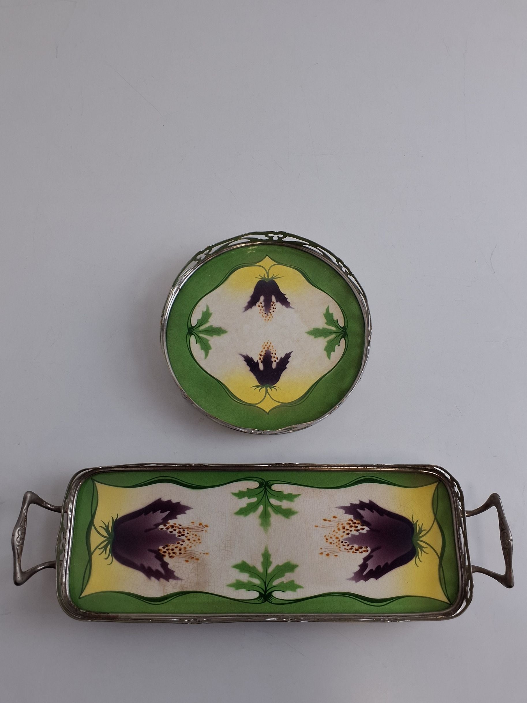 3 stk Art Nouvea bakker
