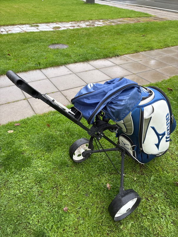 Mizuno Golfvogn med pæn velholdt bag