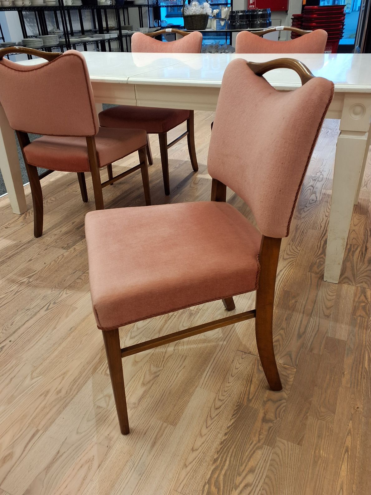 Spisebordsstol rosa