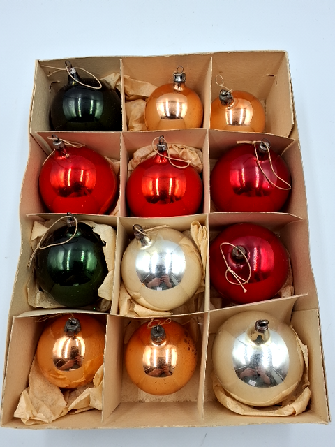 Vintage Julekugler Glas