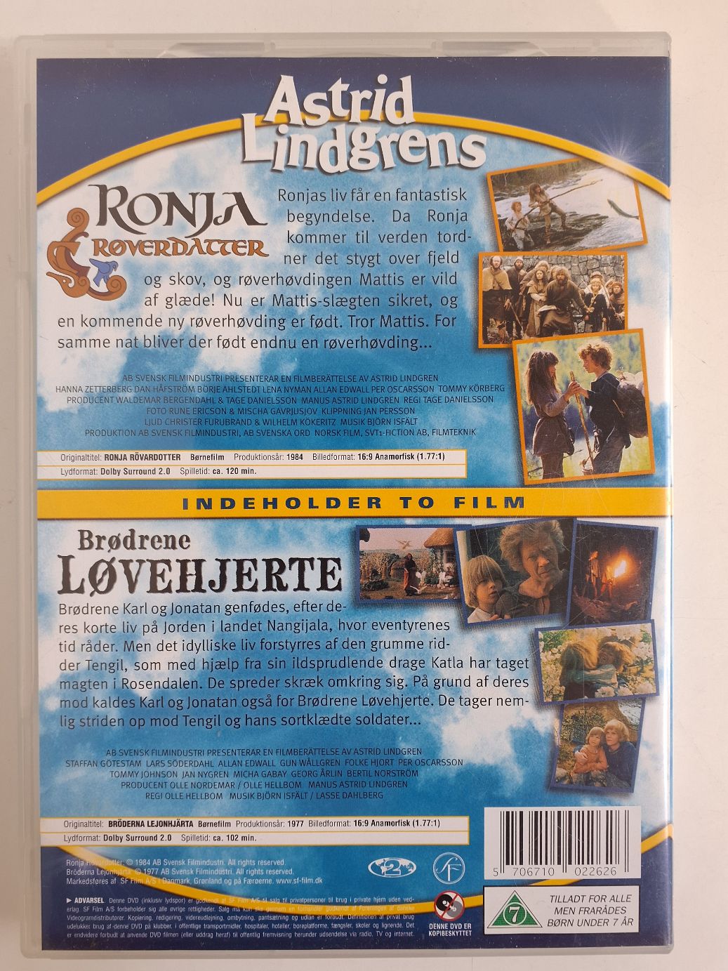 DVD: Ronja Røverdatter & Brødrene Løvehjerte