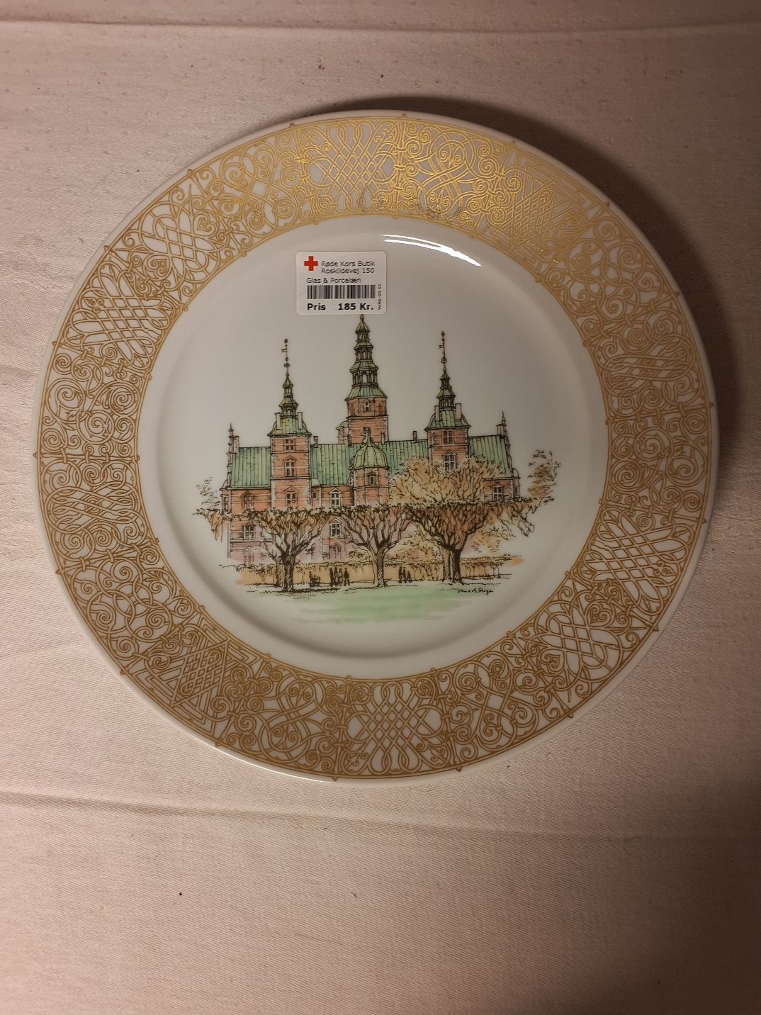 Royal Copenhagen Hvid porcelæns tallerken - pris pr tallerken