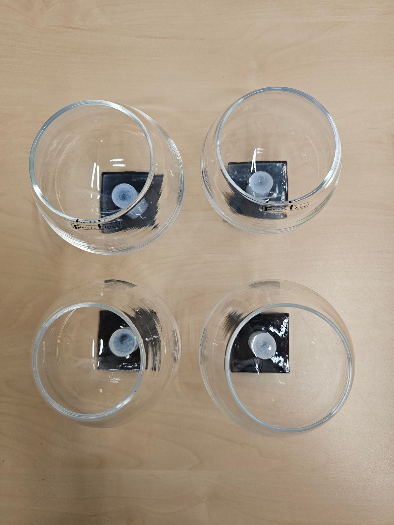 4 stk Pernille Bulow Skak glas