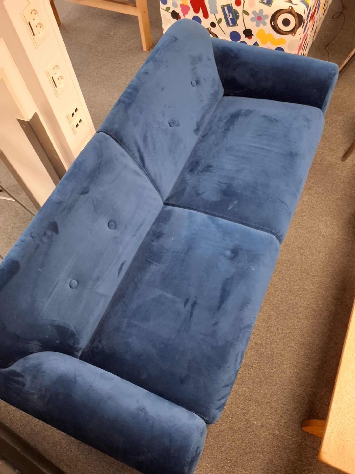 Blå sofa