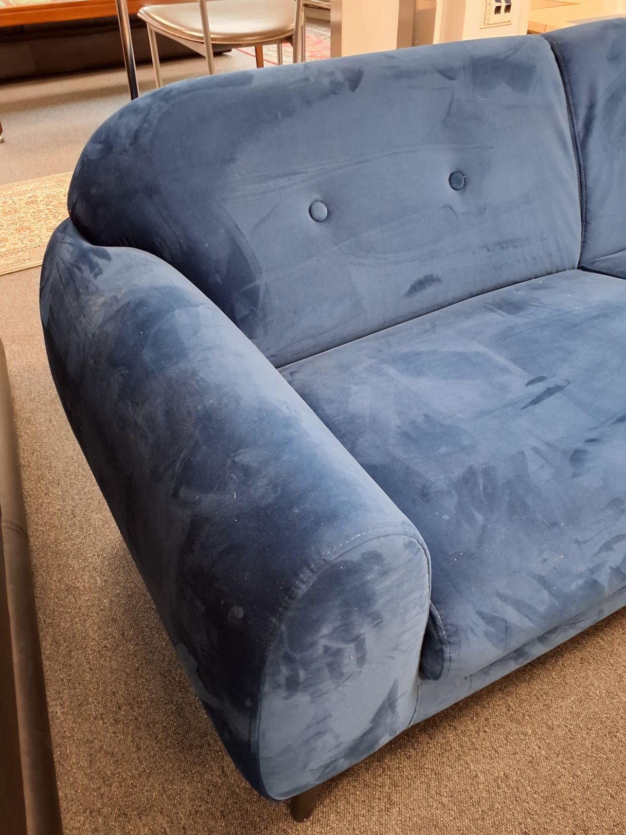 Blå sofa