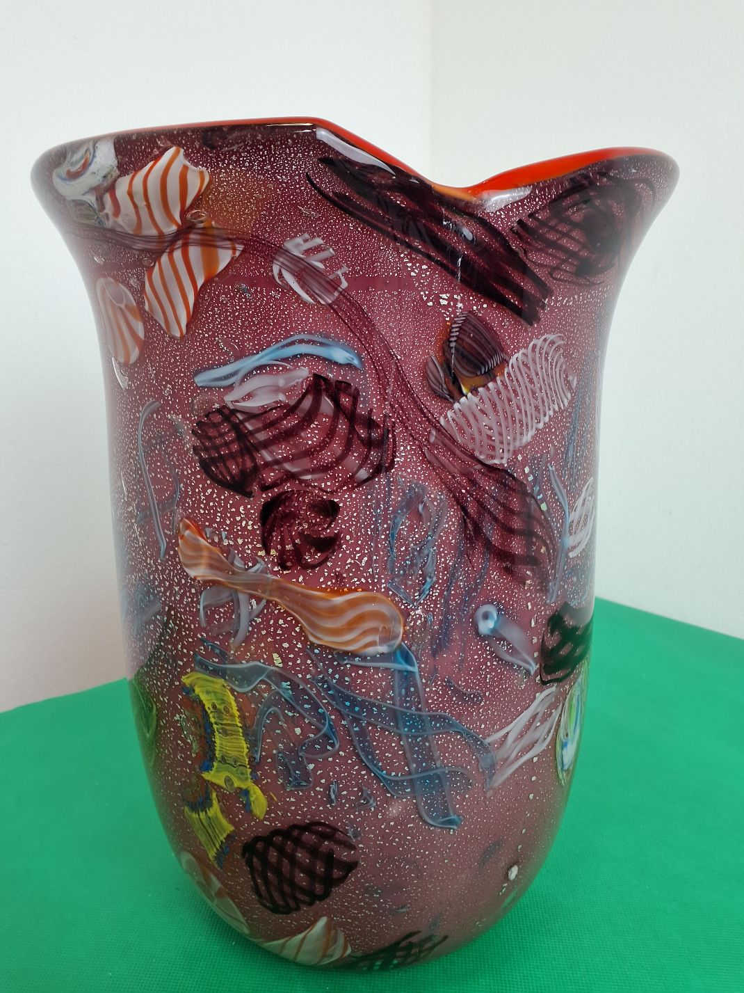 Kunst glas vase