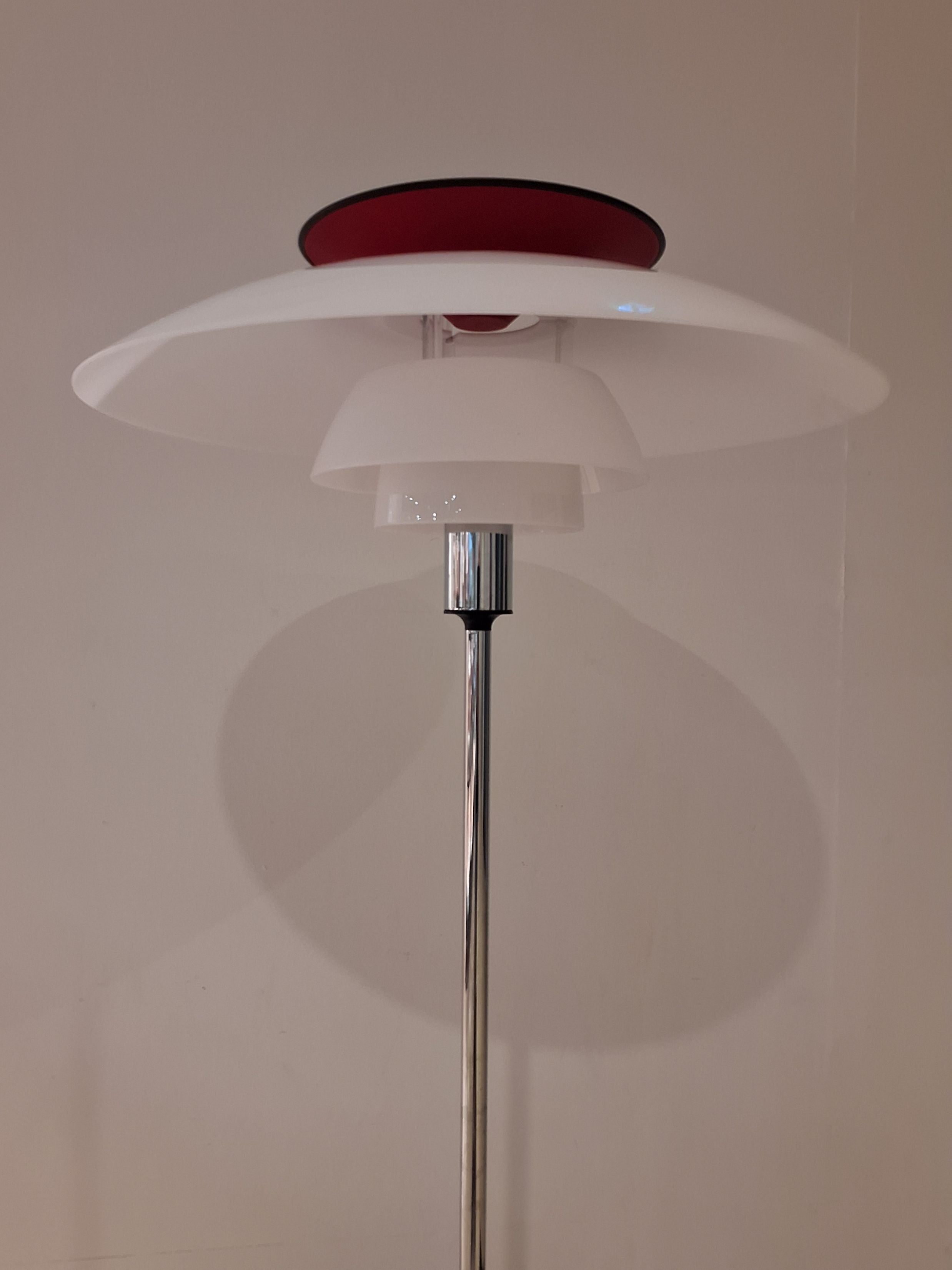 PH 80 standerlampe rød