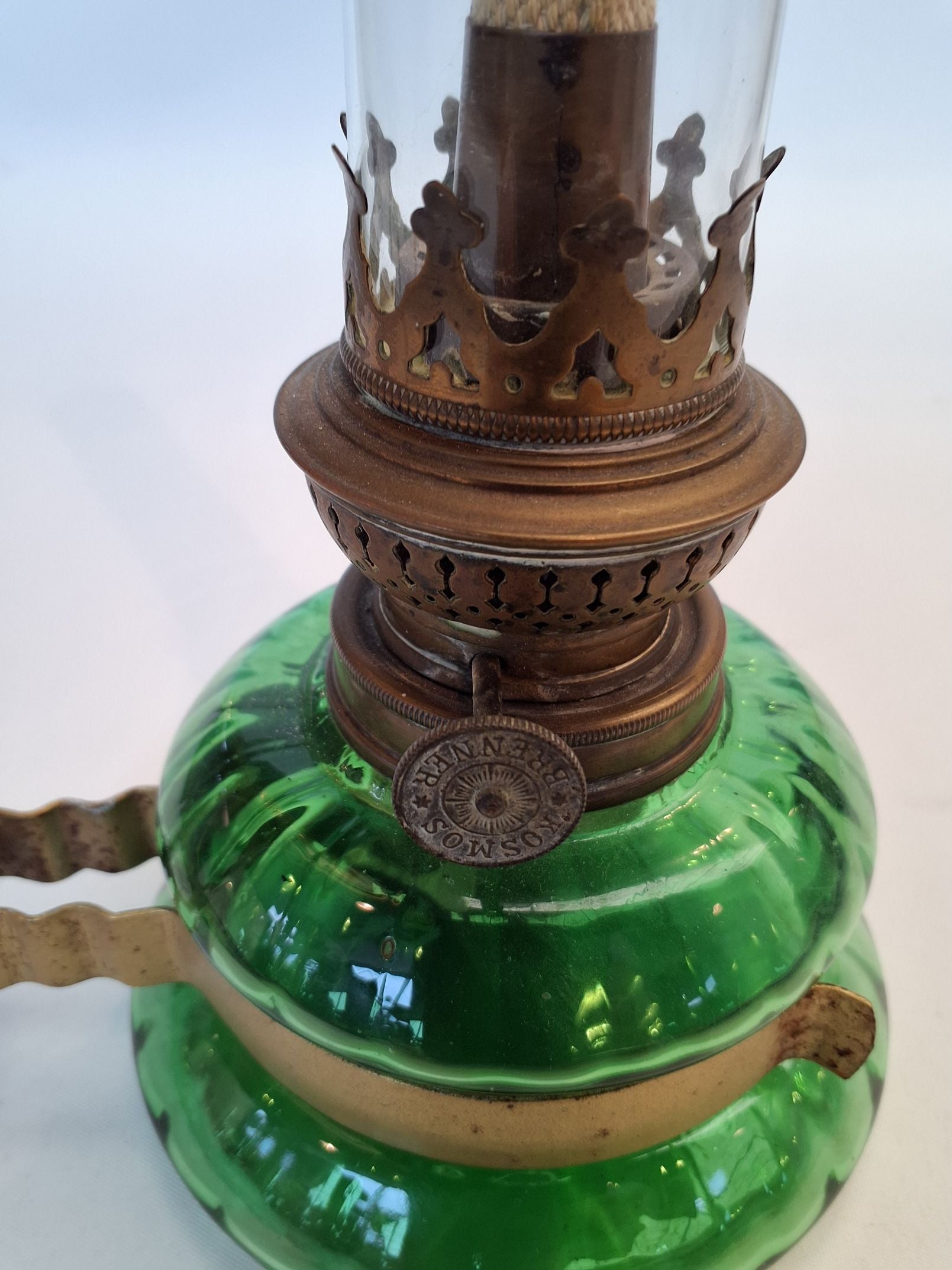 Petrolumslampe Grøn