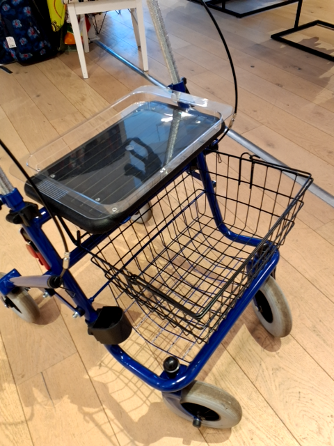 Blå rollator
