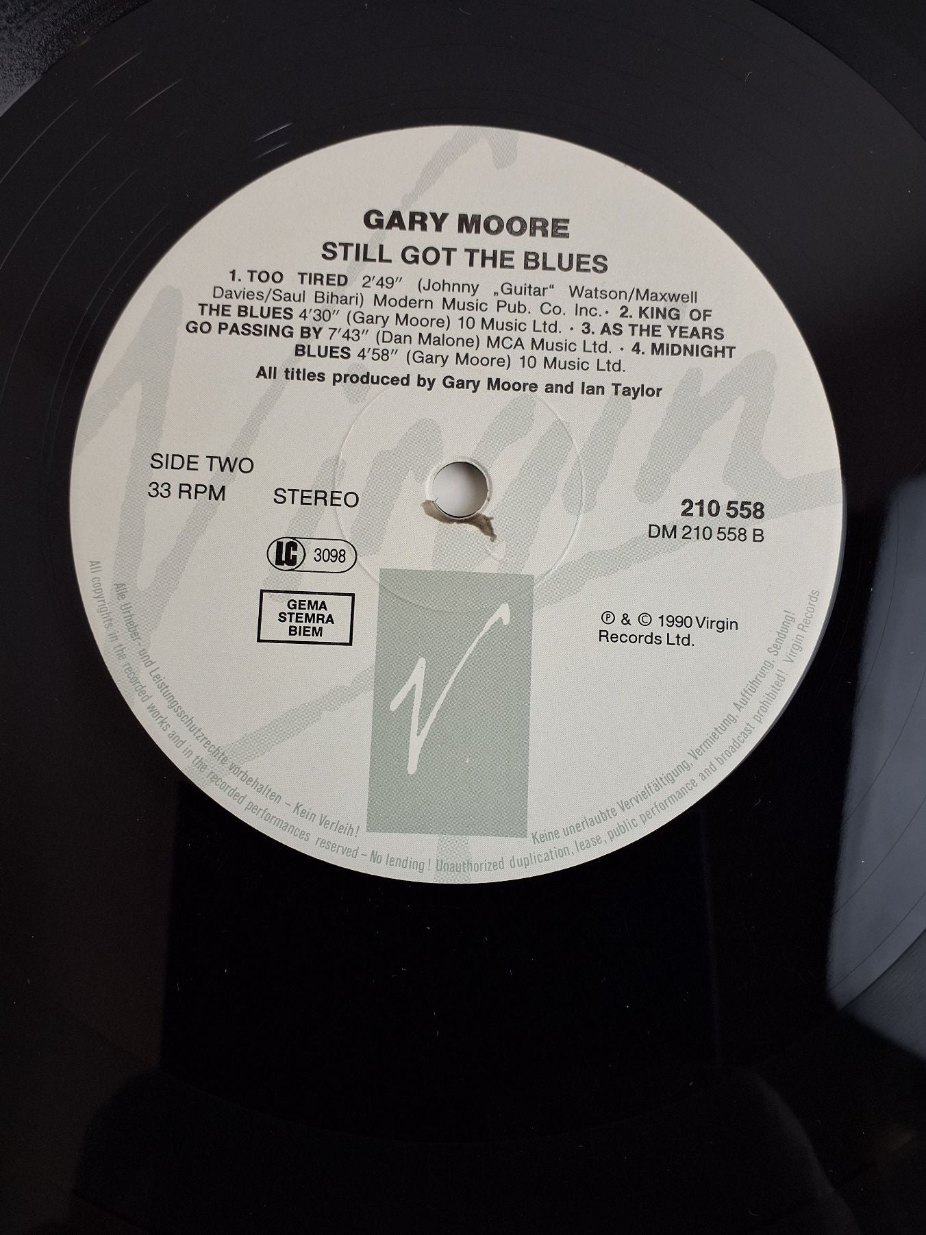 LP. Gary Moore: Still got the blues