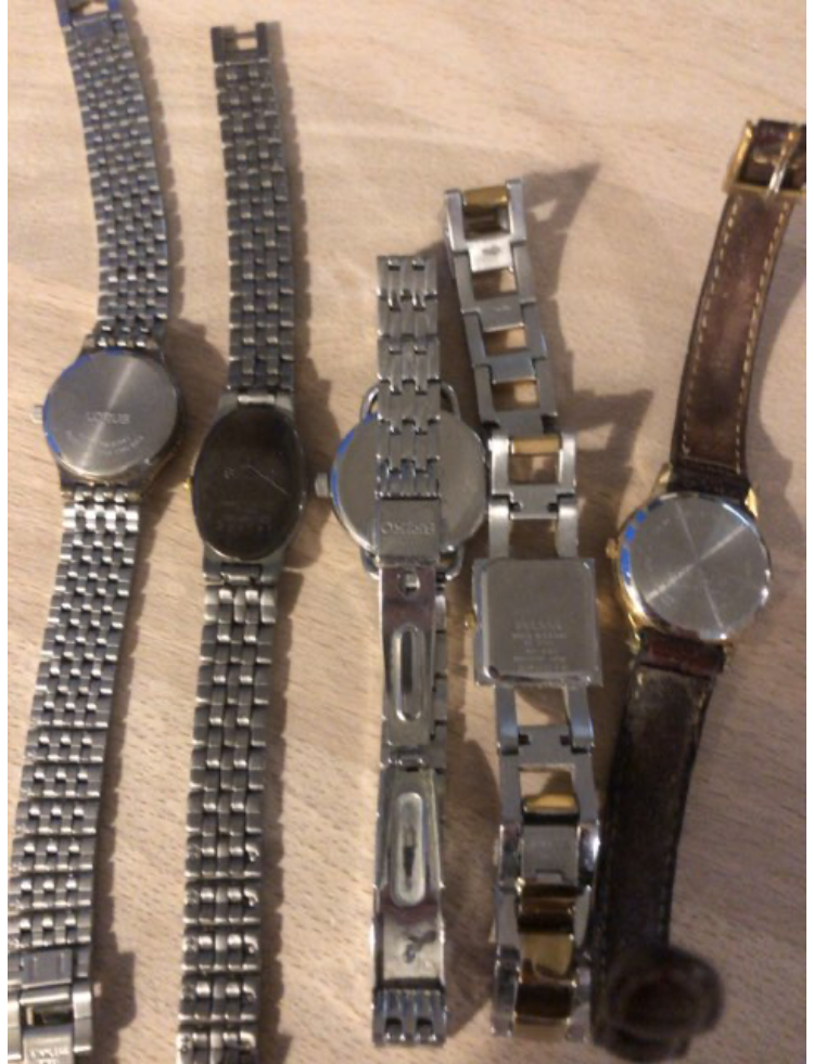 Armbåndsure, dame 5 stk.