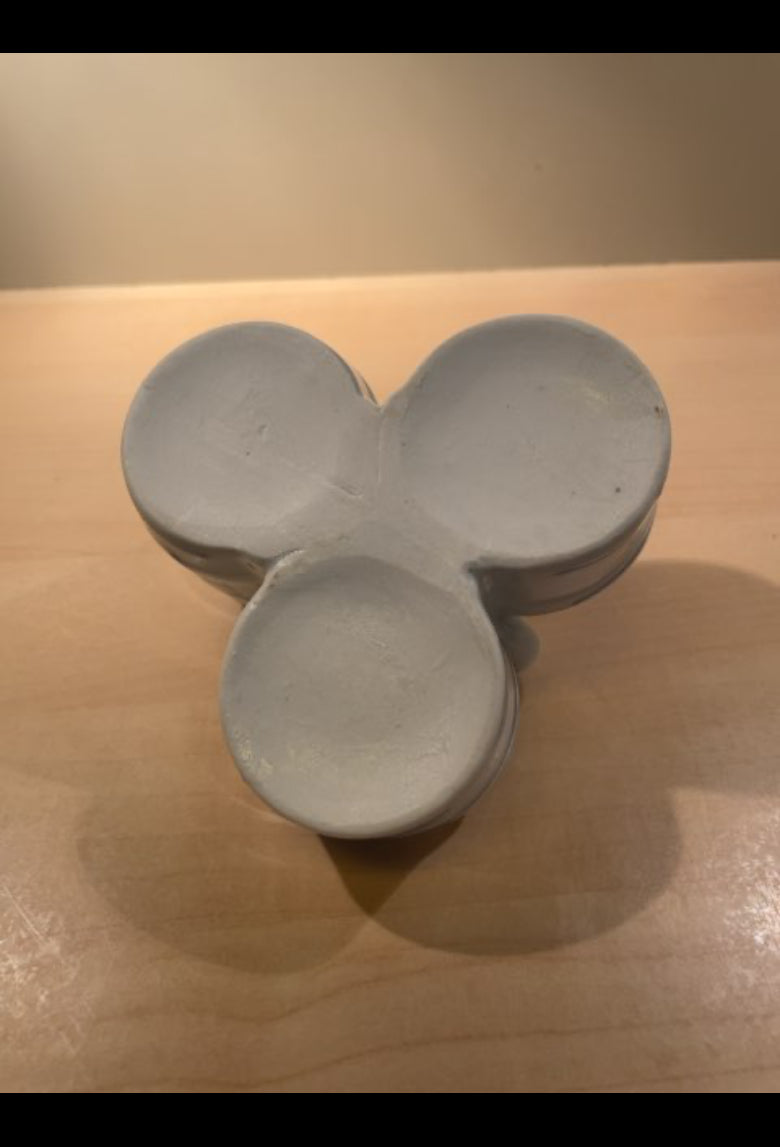 Musselmalet salt/peber holder