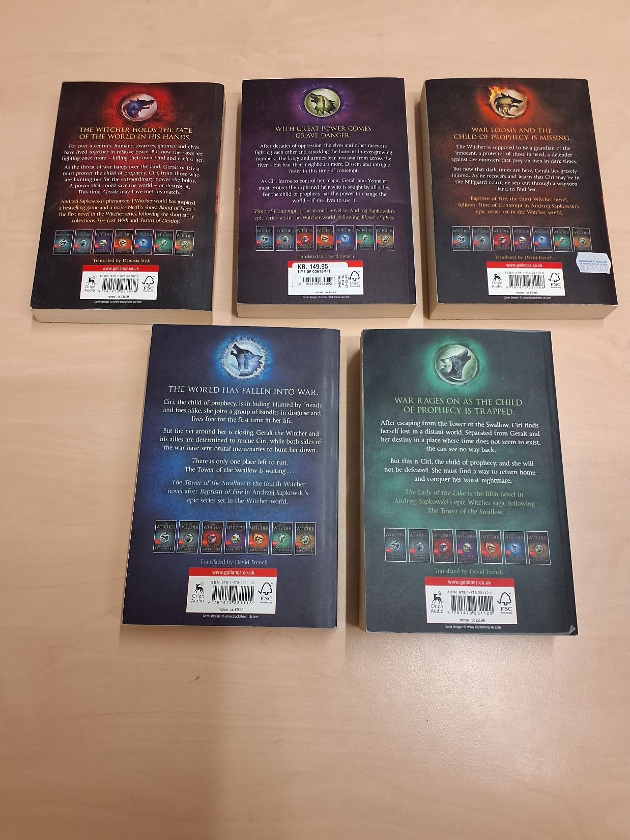 The Witcher bind 1 til. 5