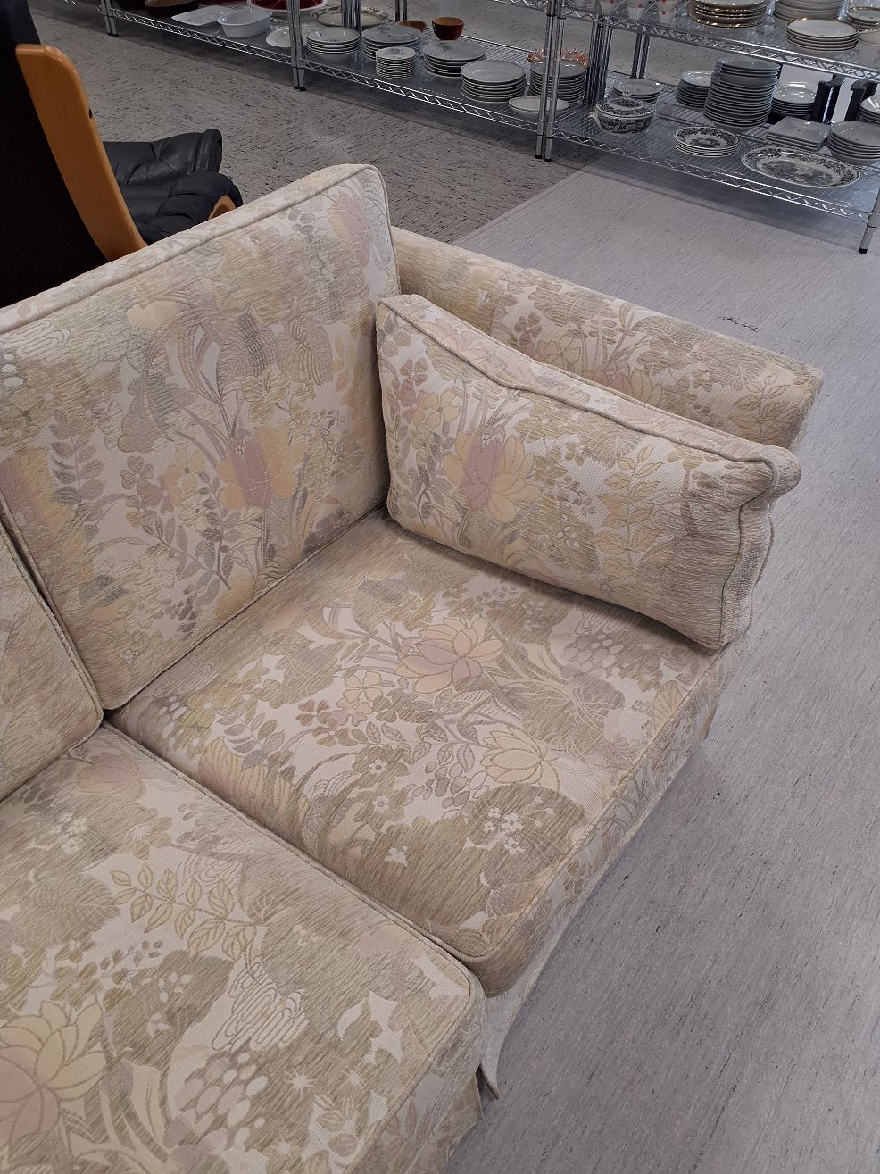 Blomstret 3-pers sofa
