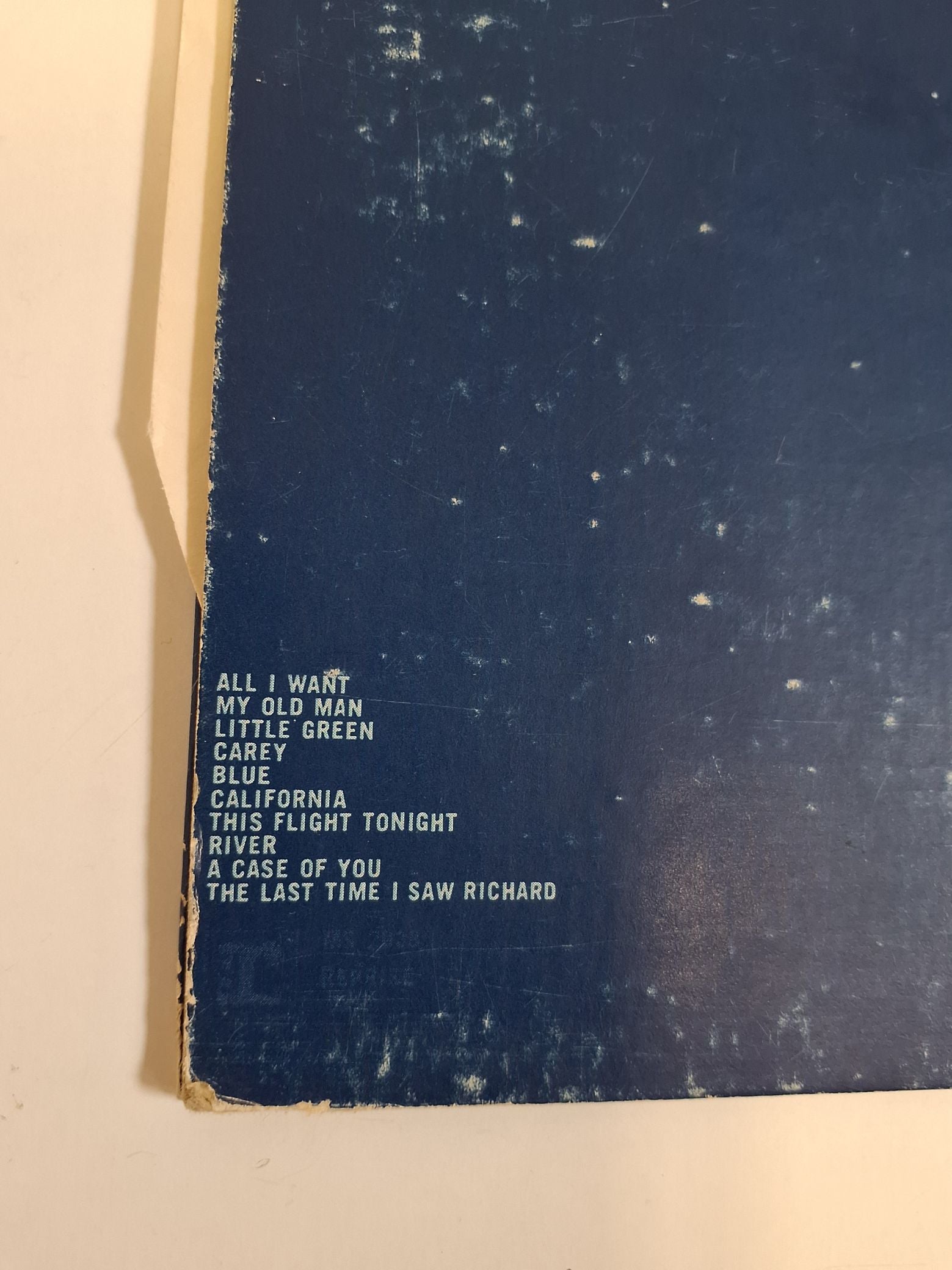 LP. Joni Mitchell: Blue 1976 US