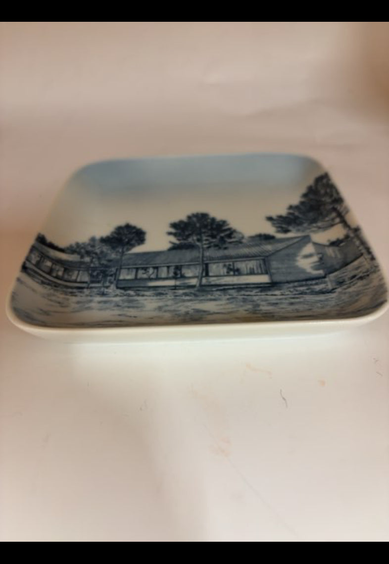 Blå Royal Copenhagen platte