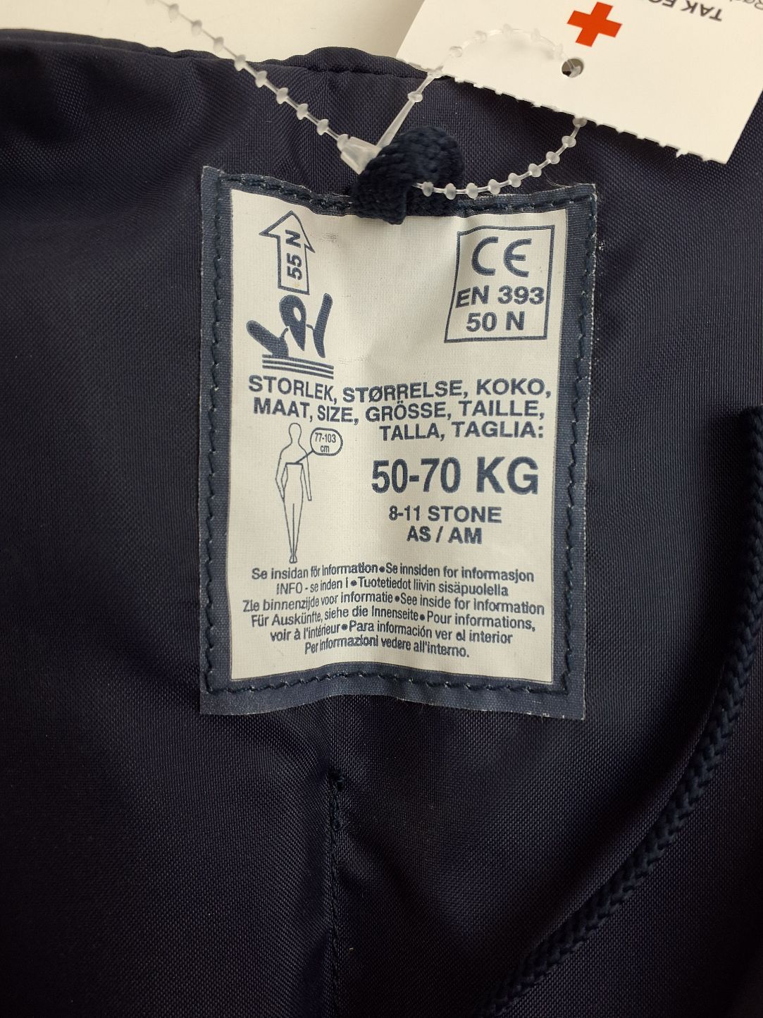 Redningsvest 50-70 kg