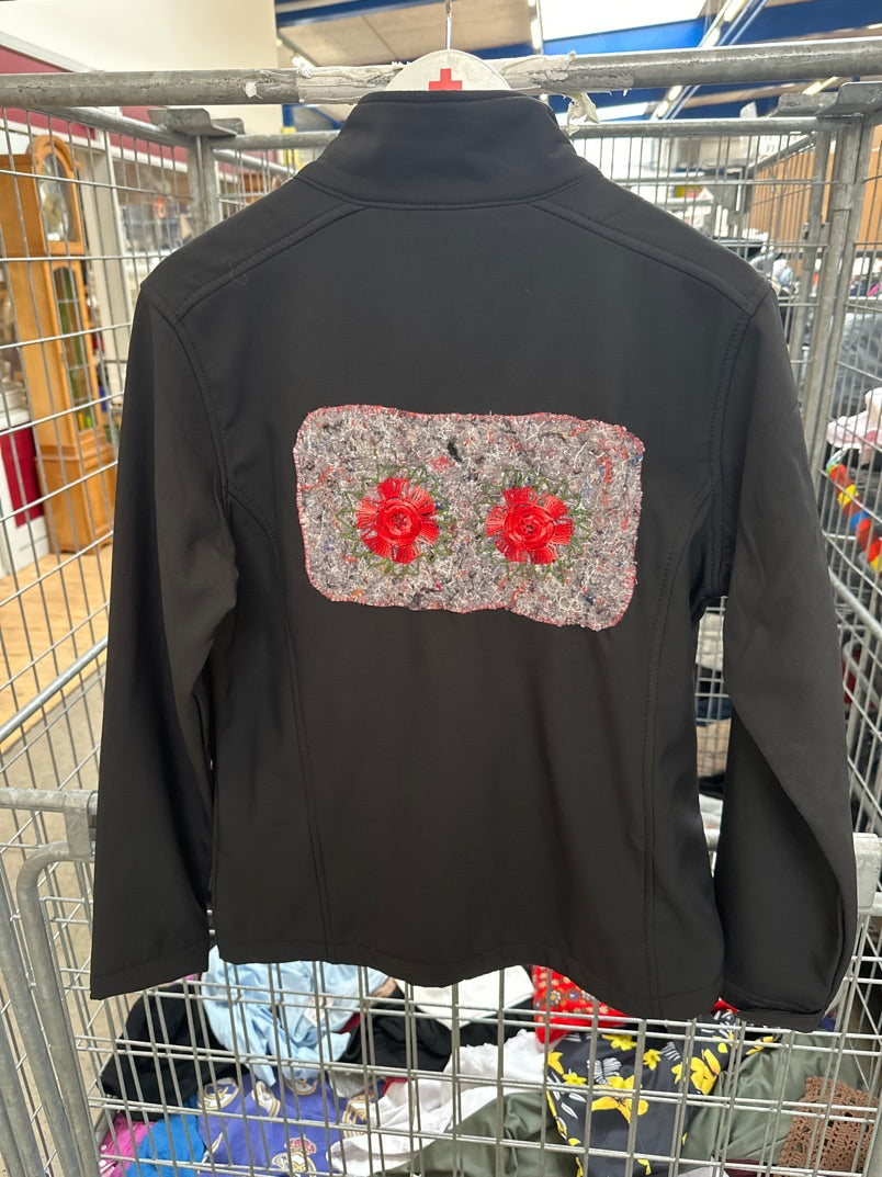 Upcyklet soft shell jakke