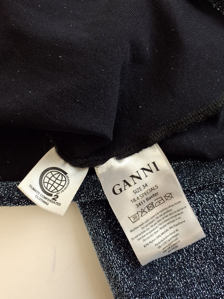 GANNI Glimmerbluse